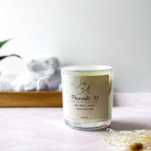 Proverbs 31 Christian Candle for christian home decor